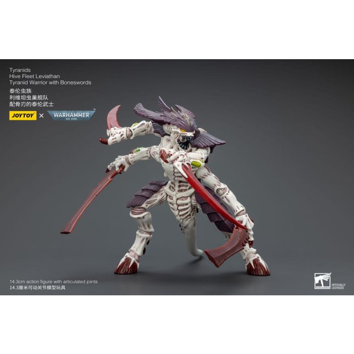 Warhammer 40k Action Figure 1/18 Tyranids Hive Fleet Leviathan Tyranid Warrior with Boneswords 12 cm