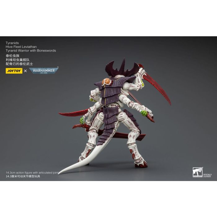 Warhammer 40k Action Figure 1/18 Tyranids Hive Fleet Leviathan Tyranid Warrior with Boneswords 12 cm