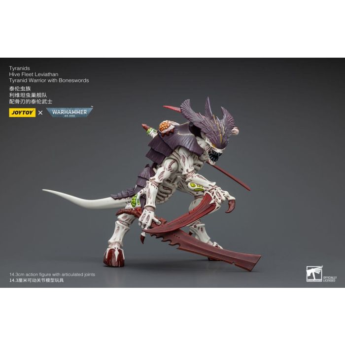 Warhammer 40k Action Figure 1/18 Tyranids Hive Fleet Leviathan Tyranid Warrior with Boneswords 12 cm