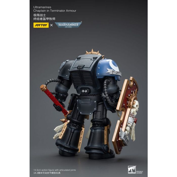 Warhammer 40k Action Figure 1/18 Ultramarines Chaplain in Terminator Armour 12 cm   