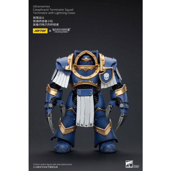 Warhammer The Horus Heresy Action Figure 1/18 Ultramarines Cataphractii Terminator Squad Terminator with Lightning Claws 14 cm      