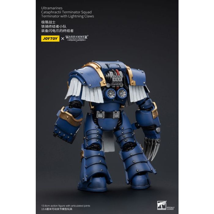 Warhammer The Horus Heresy Action Figure 1/18 Ultramarines Cataphractii Terminator Squad Terminator with Lightning Claws 14 cm      