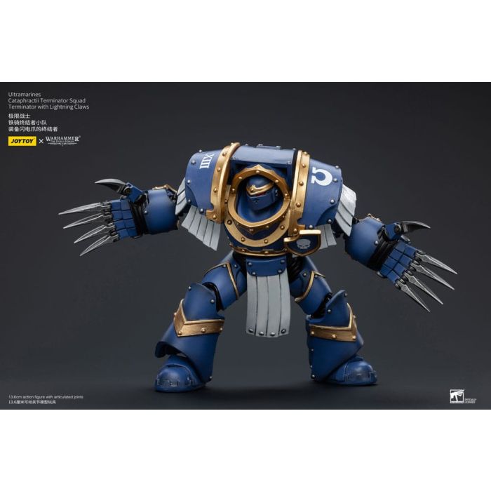 Warhammer The Horus Heresy Action Figure 1/18 Ultramarines Cataphractii Terminator Squad Terminator with Lightning Claws 14 cm      