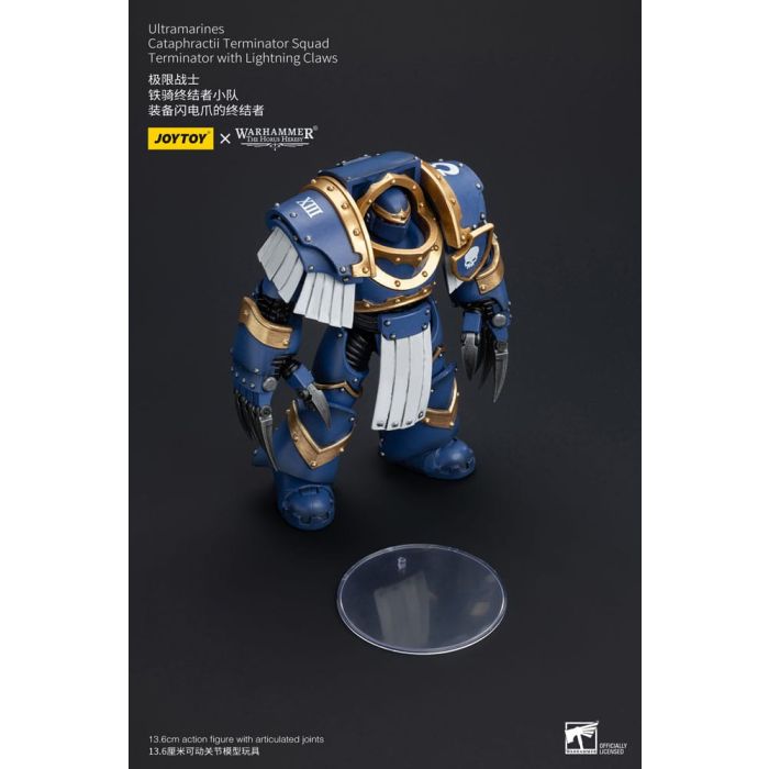 Warhammer The Horus Heresy Action Figure 1/18 Ultramarines Cataphractii Terminator Squad Terminator with Lightning Claws 14 cm      