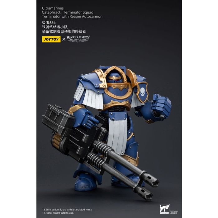 Warhammer The Horus Heresy Action Figure 1/18 Uitramarines Cataphractii Terminator Squad Terminator with Reaper Autocannon 14 cm      
