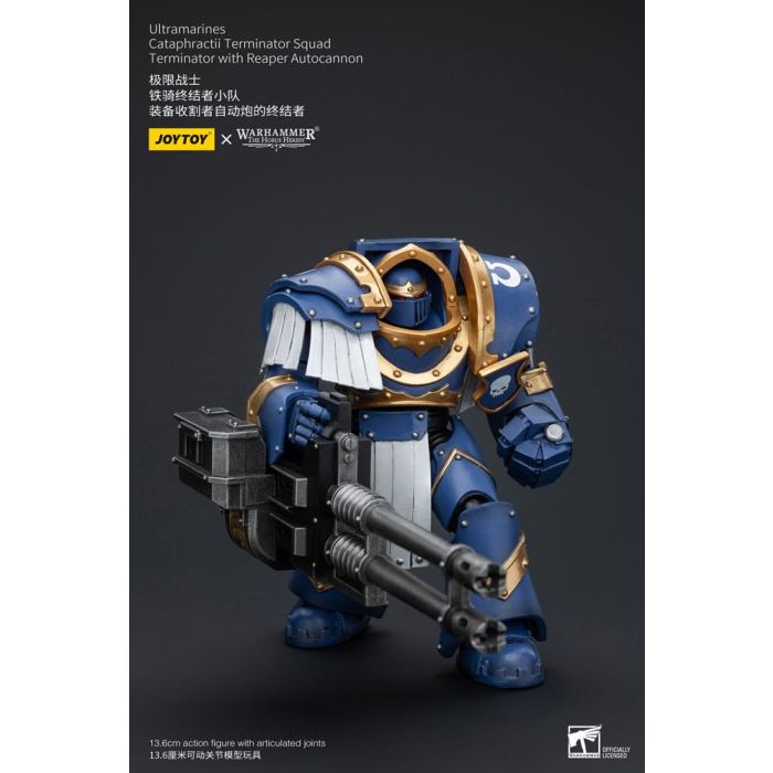 Warhammer The Horus Heresy Action Figure 1/18 Uitramarines Cataphractii Terminator Squad Terminator with Reaper Autocannon 14 cm      