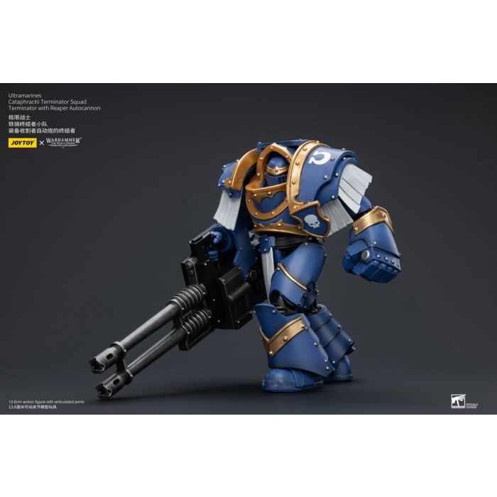 Warhammer The Horus Heresy Action Figure 1/18 Uitramarines Cataphractii Terminator Squad Terminator with Reaper Autocannon 14 cm      