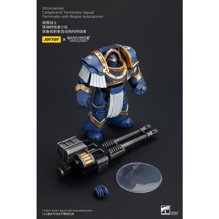 Warhammer The Horus Heresy Action Figure 1/18 Uitramarines Cataphractii Terminator Squad Terminator with Reaper Autocannon 14 cm      
