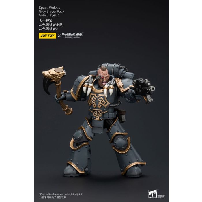 Warhammer The Horus Heresy Action Figure 1/18 Space Wolves Grey Slayer Pack Grey Slayer 2 12 cm
