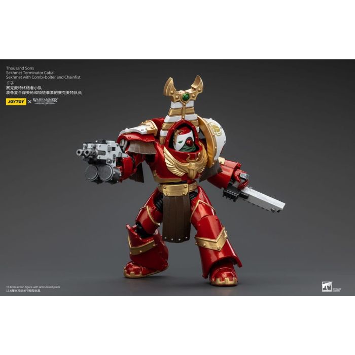 Warhammer The Horus Heresy Action Figure 1/18 Thousand Sons Sekhmet Terminator Cabal Sekhmet with Combi-Bolter and Chainfist 14 cm