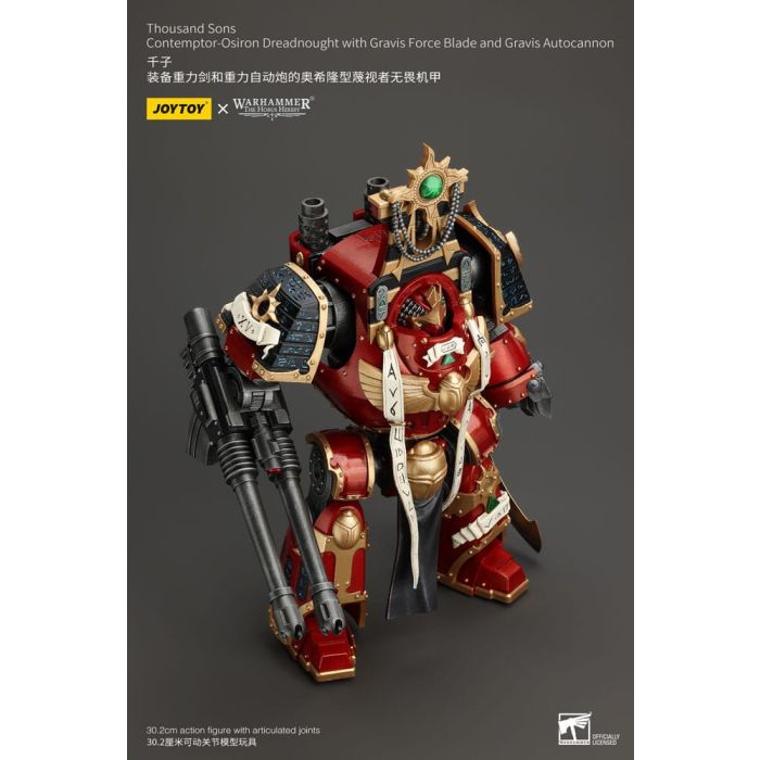 Warhammer The Horus Heresy Action Figure 1/18 Thousand Sons Contemptor-Osiron Dreadnought with Gravis Force Blade And Gravis Autocannon 30 cm