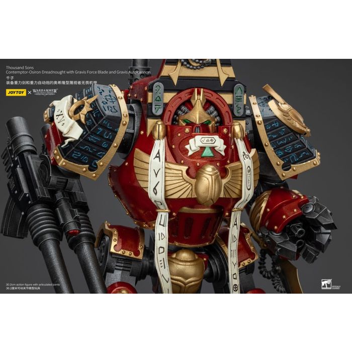 Warhammer The Horus Heresy Action Figure 1/18 Thousand Sons Contemptor-Osiron Dreadnought with Gravis Force Blade And Gravis Autocannon 30 cm
