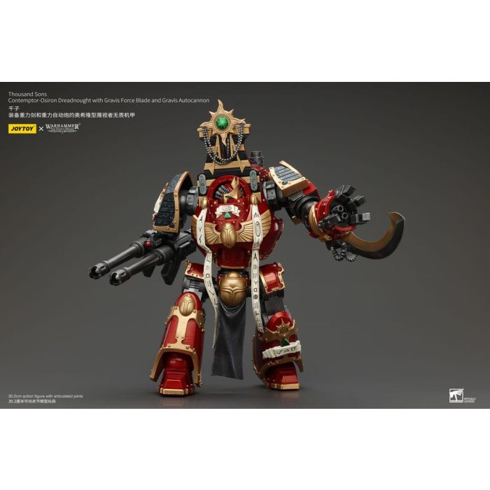 Warhammer The Horus Heresy Action Figure 1/18 Thousand Sons Contemptor-Osiron Dreadnought with Gravis Force Blade And Gravis Autocannon 30 cm