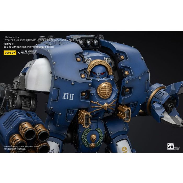 Warhammer The Horus Heresy Action Figure 1/18 Ultramarines Leviathan Dreadnought with Cyclonic Melta Lance And Siege Claws 29 cm