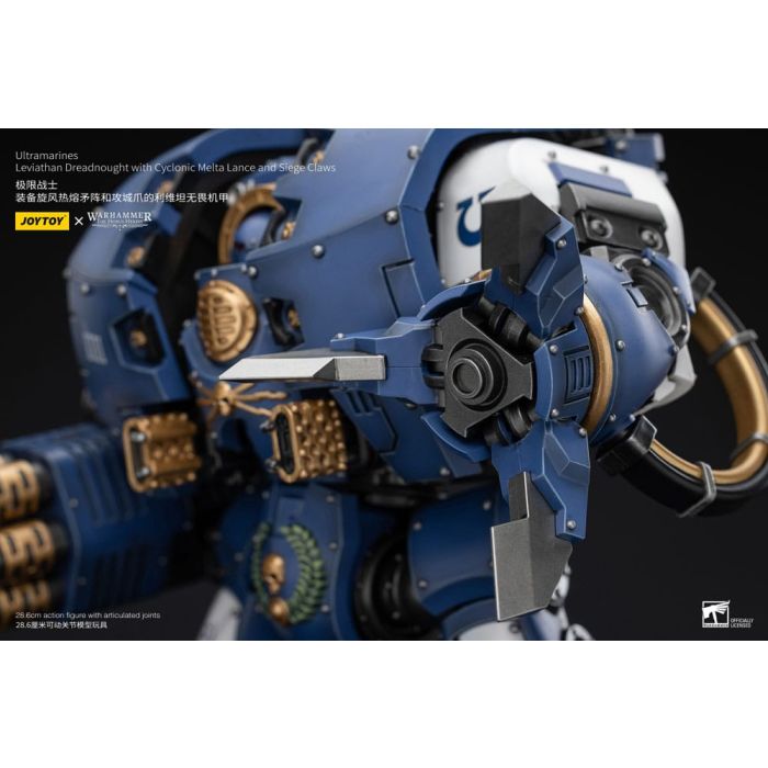 Warhammer The Horus Heresy Action Figure 1/18 Ultramarines Leviathan Dreadnought with Cyclonic Melta Lance And Siege Claws 29 cm