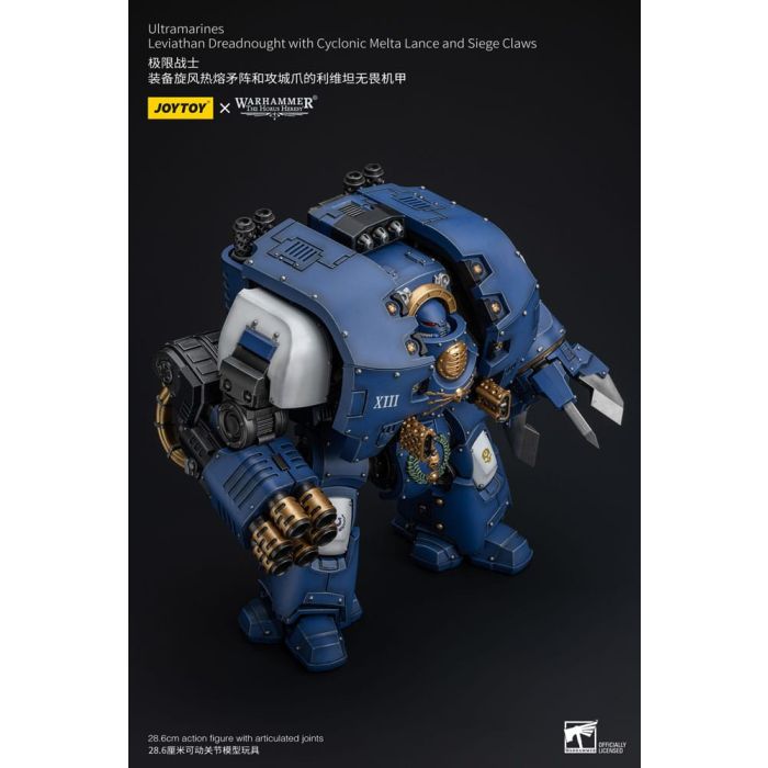Warhammer The Horus Heresy Action Figure 1/18 Ultramarines Leviathan Dreadnought with Cyclonic Melta Lance And Siege Claws 29 cm