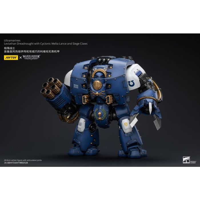 Warhammer The Horus Heresy Action Figure 1/18 Ultramarines Leviathan Dreadnought with Cyclonic Melta Lance And Siege Claws 29 cm