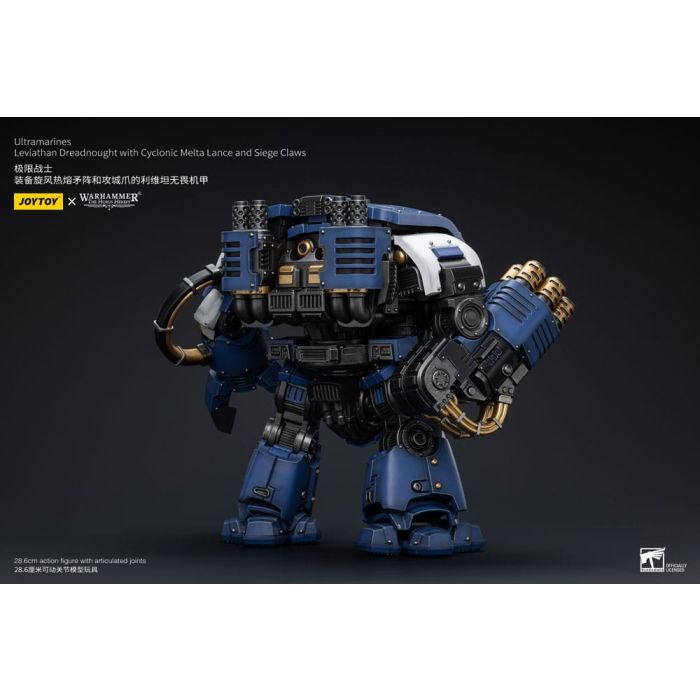 Warhammer The Horus Heresy Action Figure 1/18 Ultramarines Leviathan Dreadnought with Cyclonic Melta Lance And Siege Claws 29 cm
