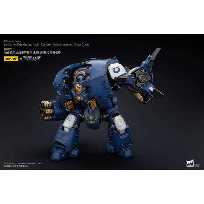 Warhammer The Horus Heresy Action Figure 1/18 Ultramarines Leviathan Dreadnought with Cyclonic Melta Lance And Siege Claws 29 cm