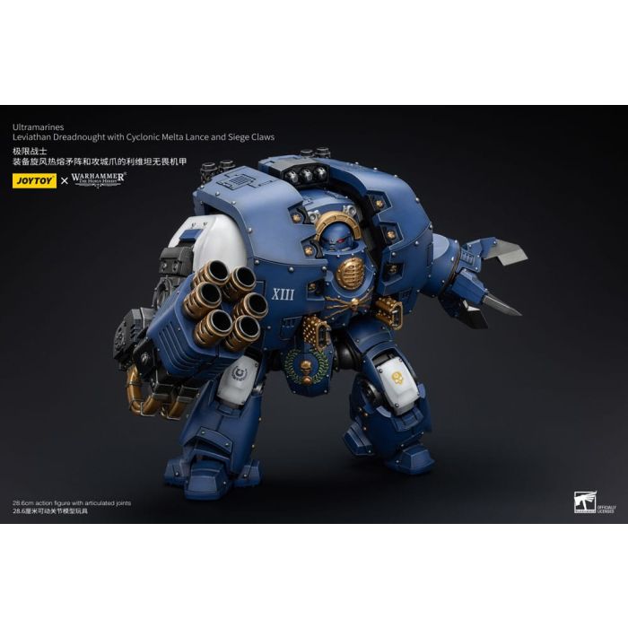 Warhammer The Horus Heresy Action Figure 1/18 Ultramarines Leviathan Dreadnought with Cyclonic Melta Lance And Siege Claws 29 cm