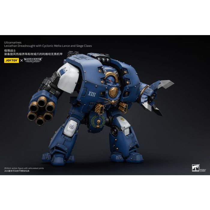 Warhammer The Horus Heresy Action Figure 1/18 Ultramarines Leviathan Dreadnought with Cyclonic Melta Lance And Siege Claws 29 cm