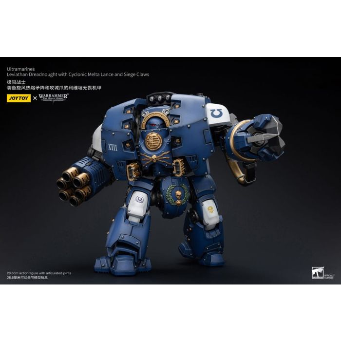 Warhammer The Horus Heresy Action Figure 1/18 Ultramarines Leviathan Dreadnought with Cyclonic Melta Lance And Siege Claws 29 cm