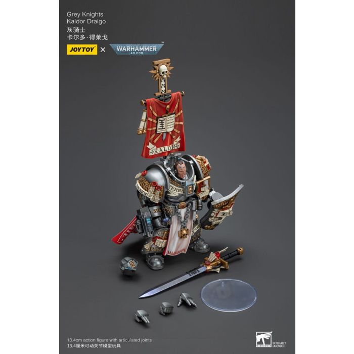 Warhammer 40k Action Figure 1/18 Grey Knights Kaldor Draigo 14 cm