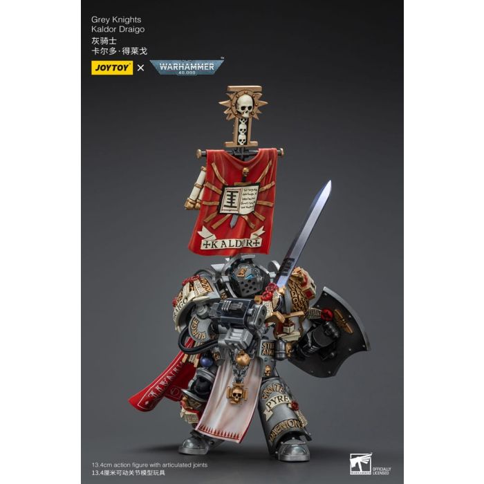 Warhammer 40k Action Figure 1/18 Grey Knights Kaldor Draigo 14 cm
