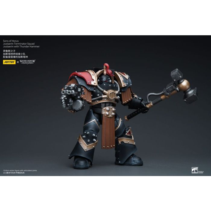 Warhammer The Horus Heresy Action Figure 1/18 Sons of Horus Justaerin Terminator Squad Justaerin with Thunder Hammer 12 cm 