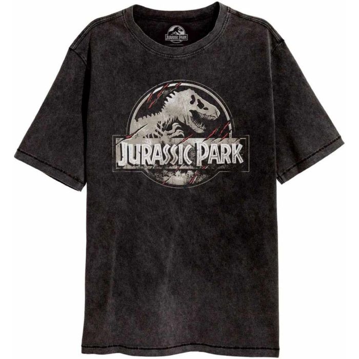 Jurassic Park T-Shirt Scratched Logo Size L