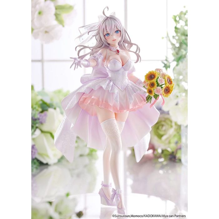 Alya Sometimes Hides Her Feelings in Russian Statue 1/7 Alisa Mikhailovna Kujou Wedding Dress Ver. 24 cm   