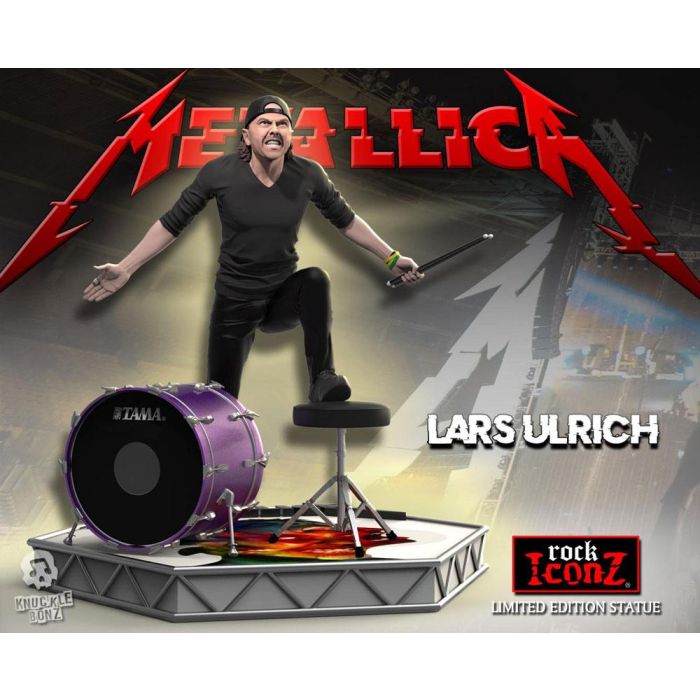 Metallica Rock Iconz Statue Lars Ulrich Limited Edition 22 cm
