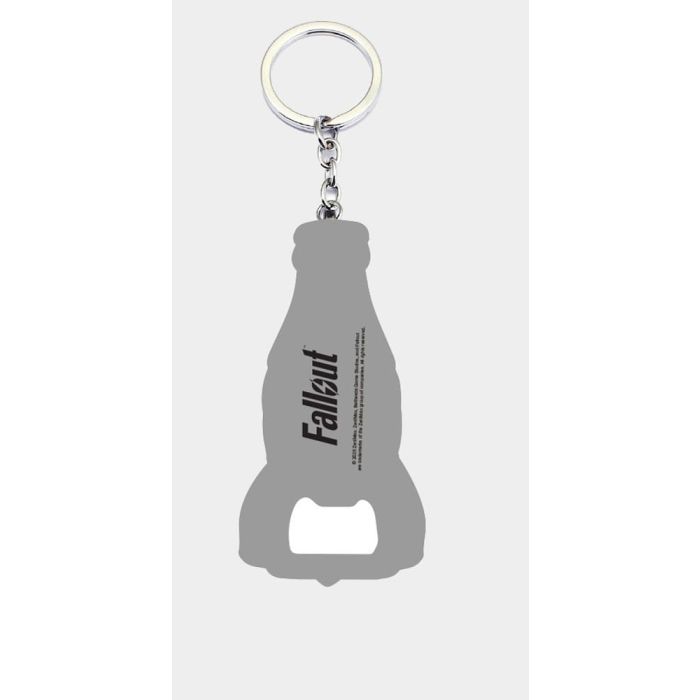 Fallout Keychain with Bottle Opener Nuka Cola Logo
