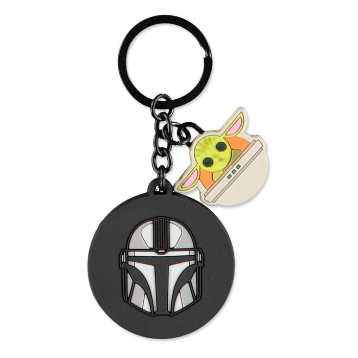 Star Wars: The Mandalorian Rubber Keychain Mandalorian & Grogu 