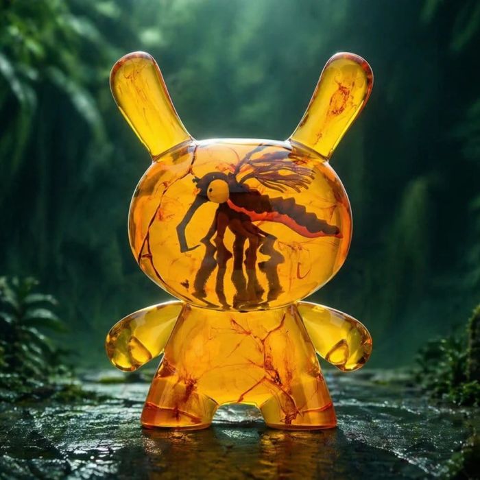 Dunny Art Toy Resin Figure Amber 20 cm