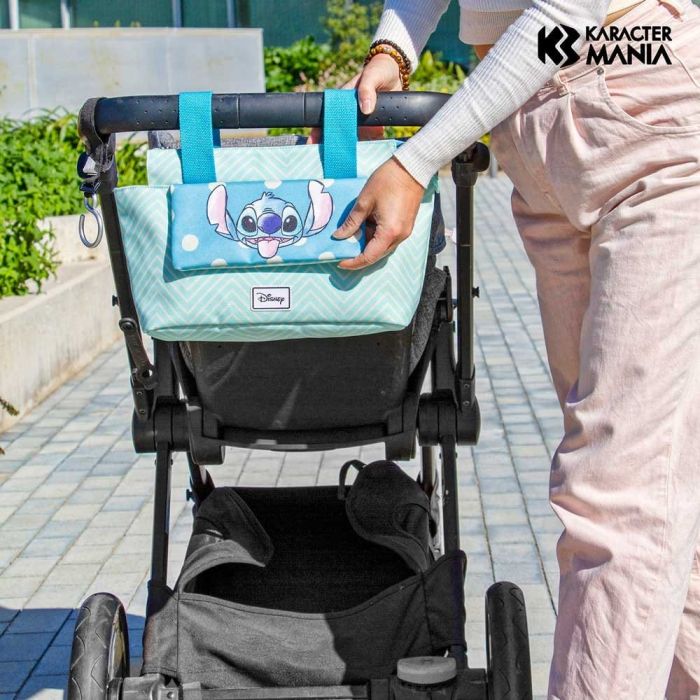 Lilo & Stitch Hamper Mommy Baby Organizer Stroller bag Lovely Blue