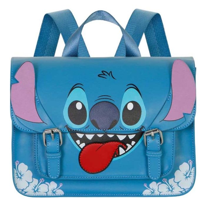 Lilo & Stitch Satchel Shoulder Bag Backpack Tongue Blue