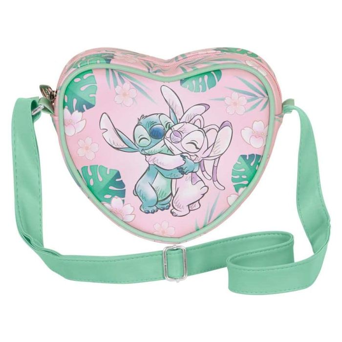 Lilo & Stitch Casual Heart Crossbody Bag Hug Pink