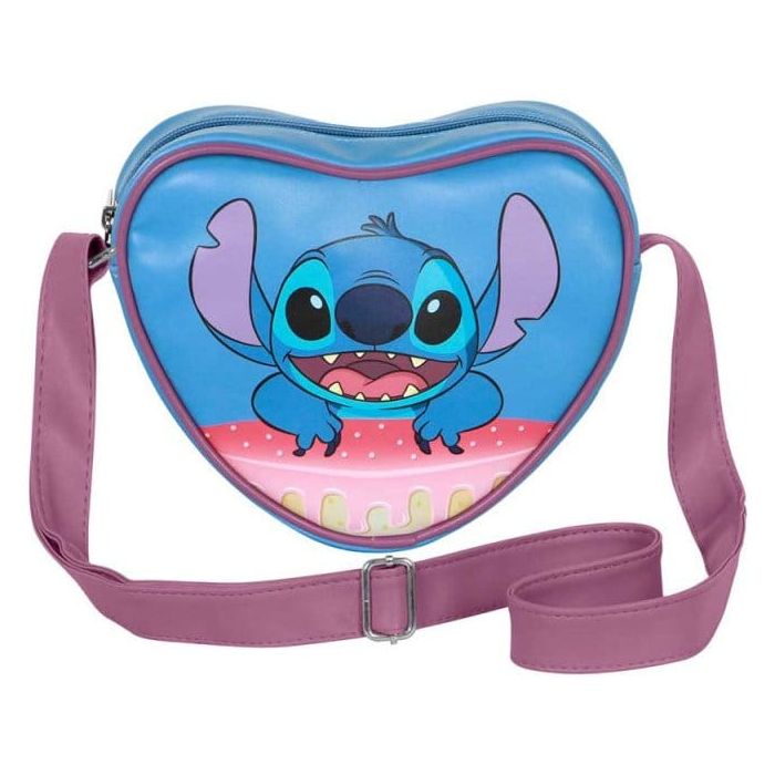 Lilo & Stitch Casual Heart Crossbody Bag Cake Blue