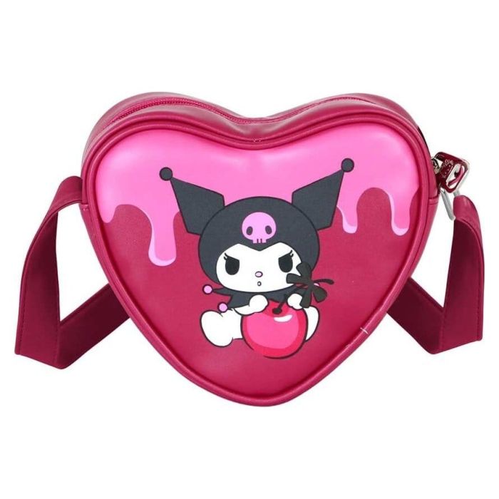 Sanrio Casual Heart Shoulder Bag Kuromi Cherry