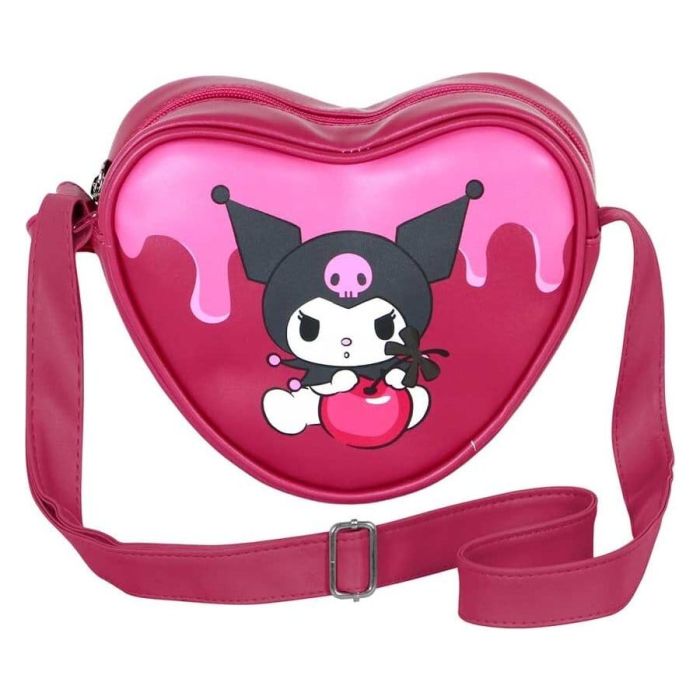 Sanrio Casual Heart Shoulder Bag Kuromi Cherry
