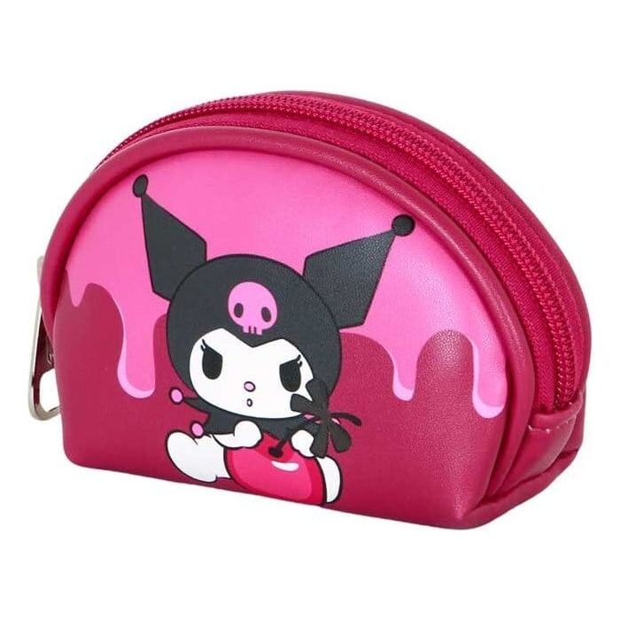 Sanrio Casual Oval Coin Purse Kuromi Cherry