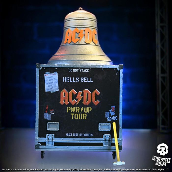 AC/DC Rock Ikonz On Tour Statue PWR UP Tour Hells Bell
