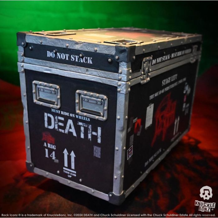 Death Rock Ikonz On Tour Road Case Statue + Stage Backdrop Set The Sound of Perseverance Tour 1998