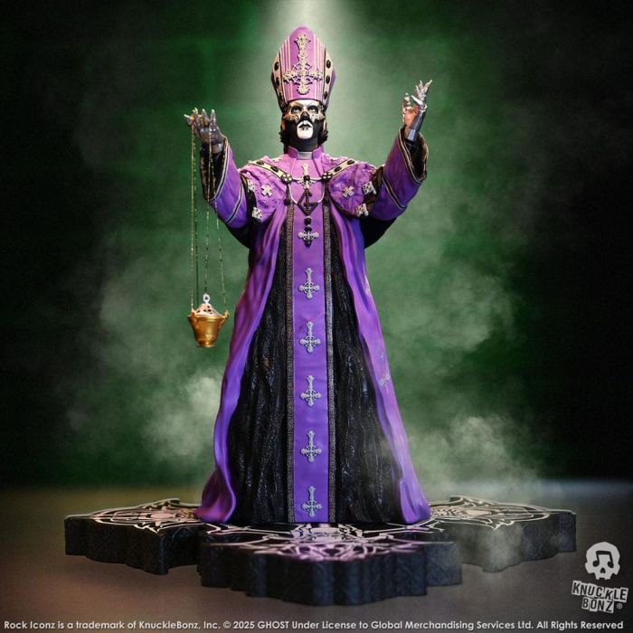 Ghost Rock Iconz Statue Papa V Perpetua Purple Robes 22 cm