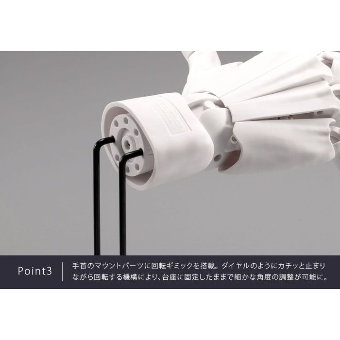 Takahiro Kagami PVC Artist Support Item Hand 1/1 Model Men /R White 22 cm