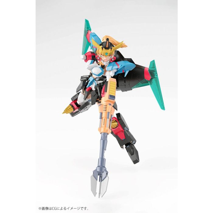 The King of Braves GaoGaiGar Cross Frame Girl Plastic Model Kit Star Gaofighgar 19 cm