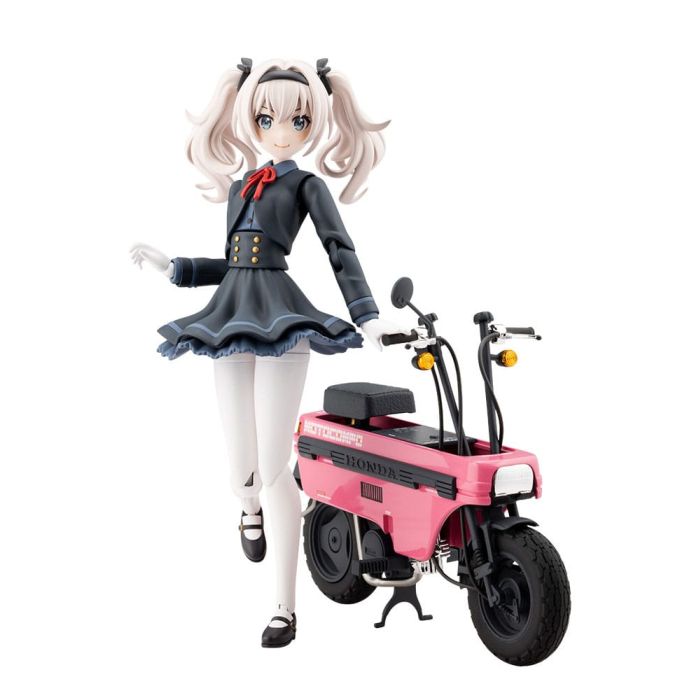 Sousai Shojo Teien Plastic Model Kit 1/10 Emma Koishikawa Nocturne with Honda AB12 Motocompo 14 cm