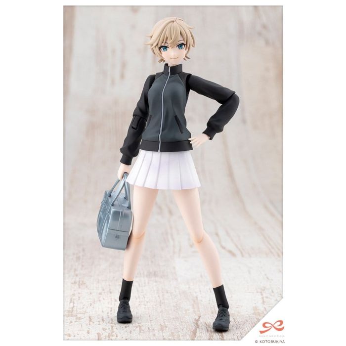 Sousai Shojo Teien Plastic Model Kit 1/10 Rui Saotome Touhou High School Tracksuit Dreaming Style Midnight Onyx 16 cm