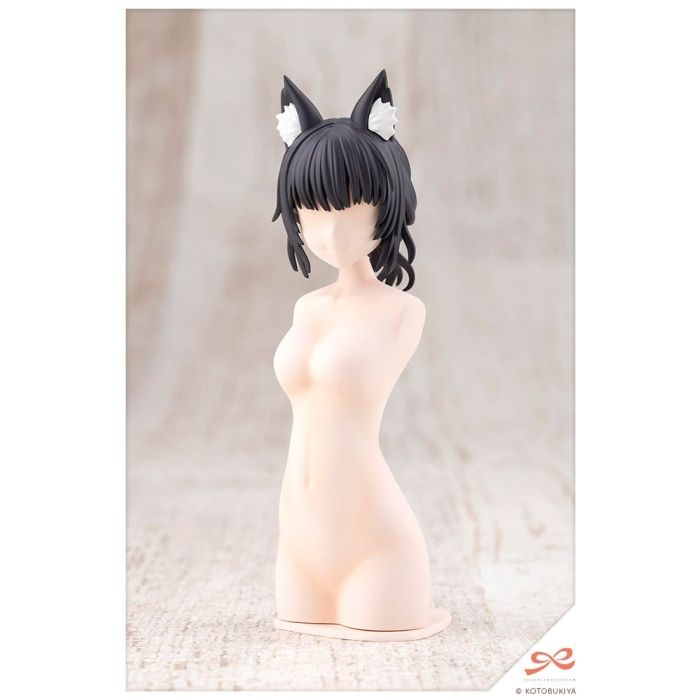 Sousai Shojo Teien Model Kit Accessory Set Arranged Wigs Animal Ears Messy Bun Fox 9 cm
